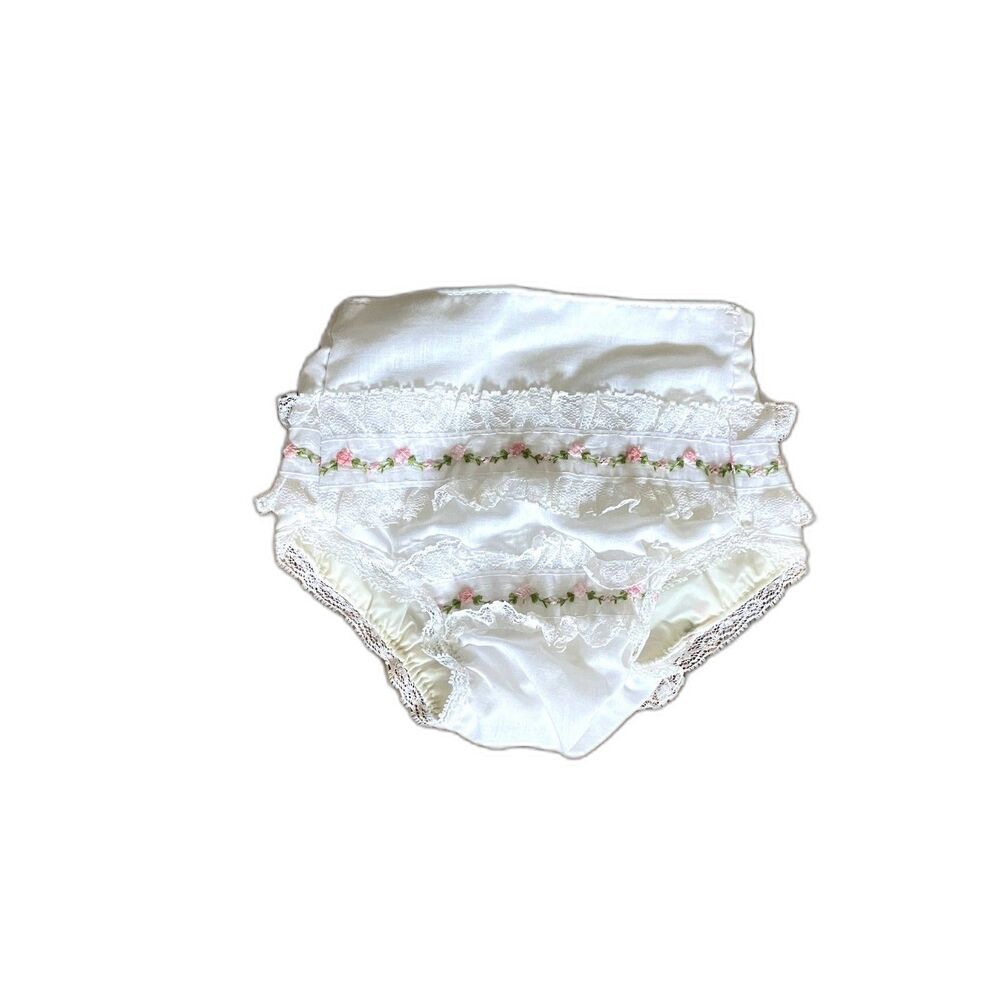 Vintage Baby Girl Diaper Floral Cover 0-13 Pounds